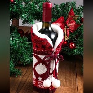 1 PC Christmas Wine Bottle Sweaters - NEW